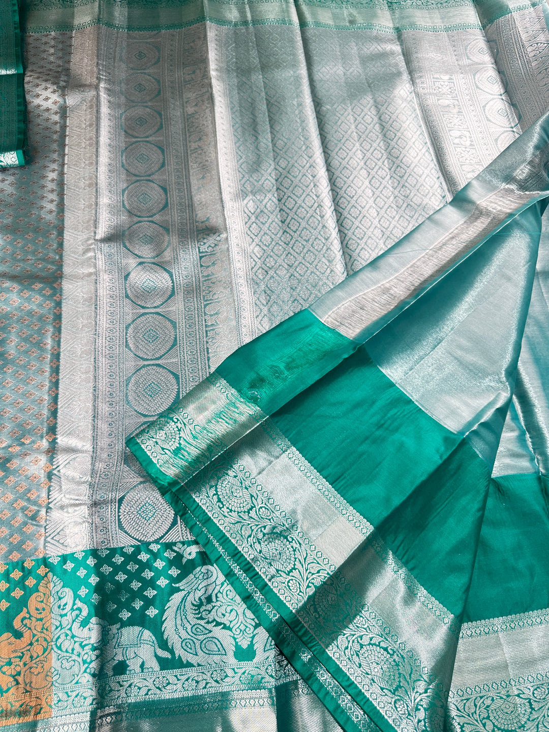 Rich Pastel Green Kanjipuram Silk Saree