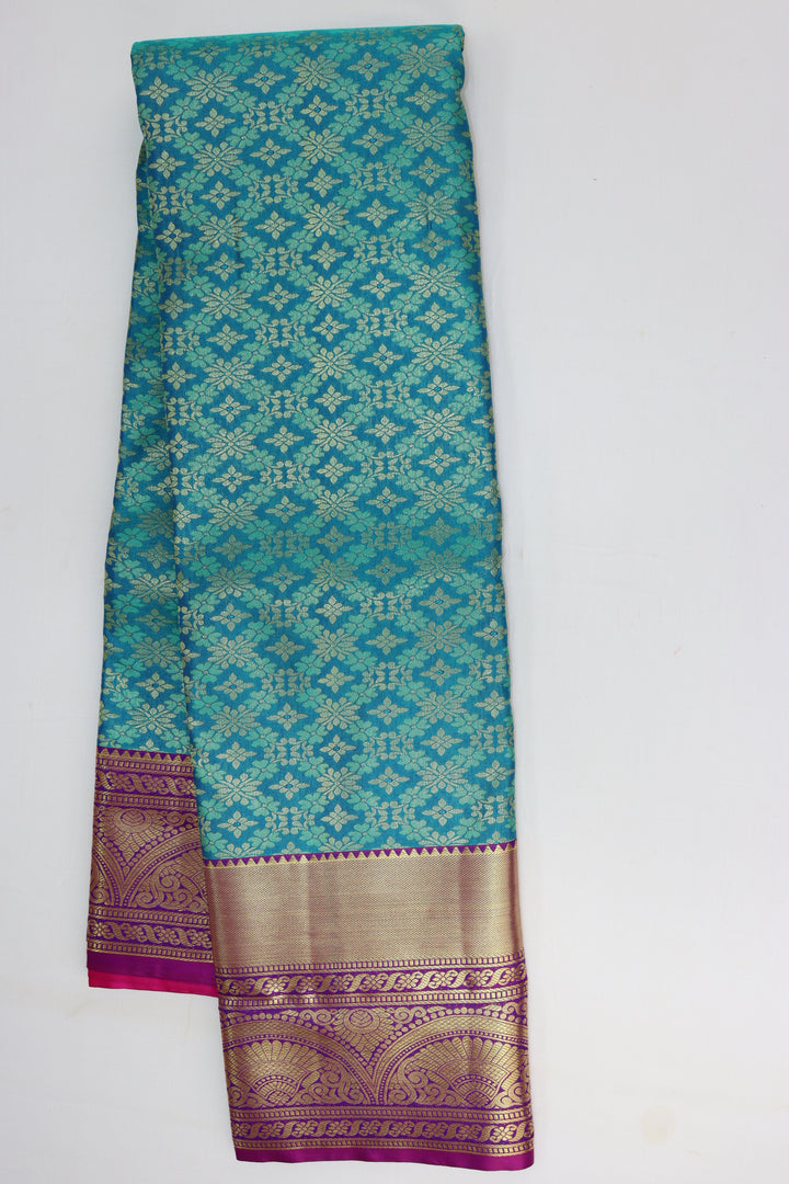 Classic Blue Kanjipuram Saree