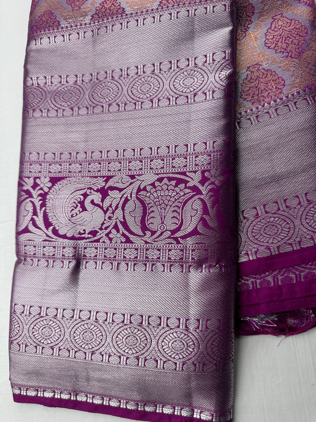 Trendy Pink Kanjipuram Silk Saree