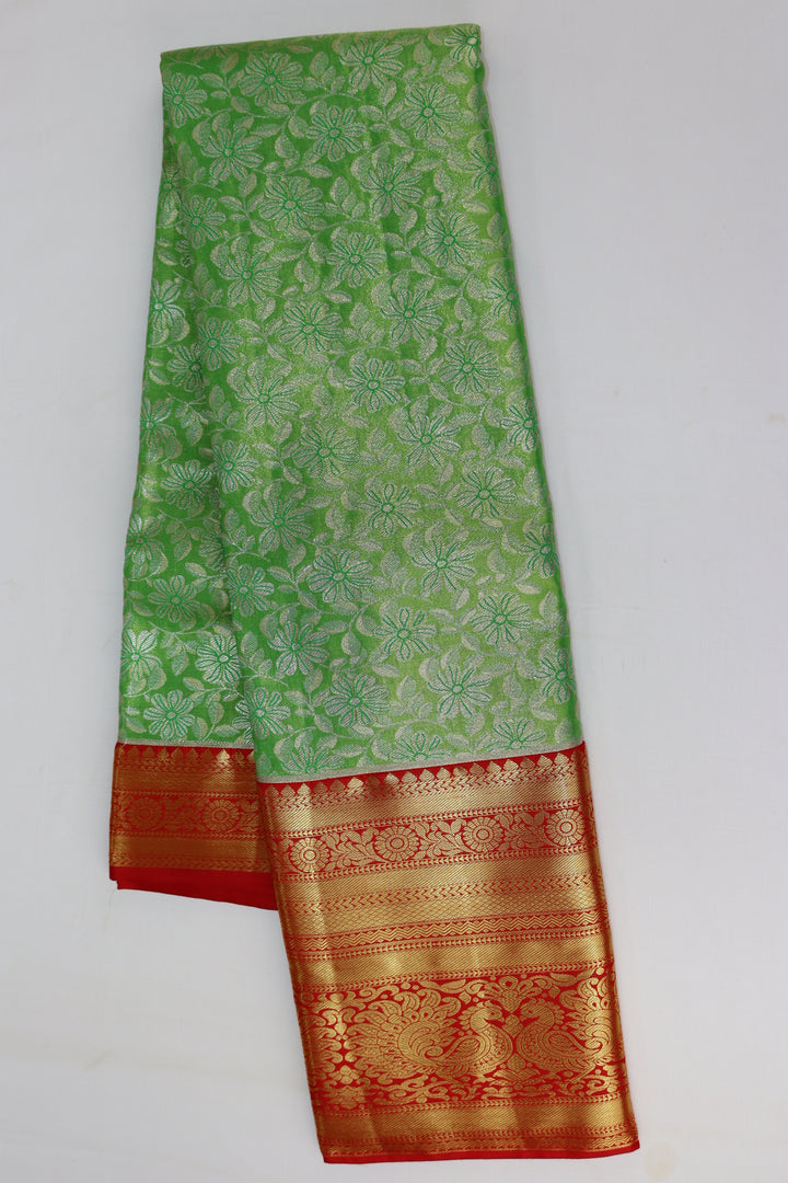 Amazing Green Kanjipuram Saree