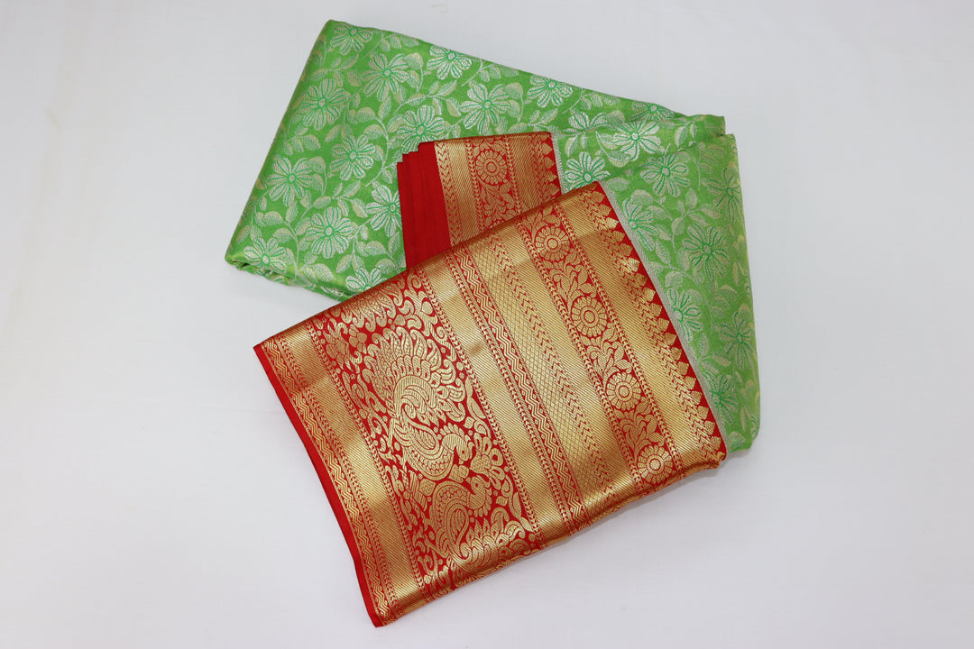 Amazing Green Kanjipuram Saree