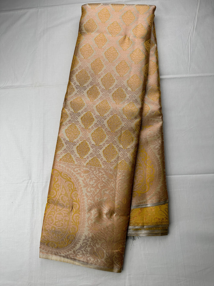 Timeless Yellow Kanjipuram Silk Saree