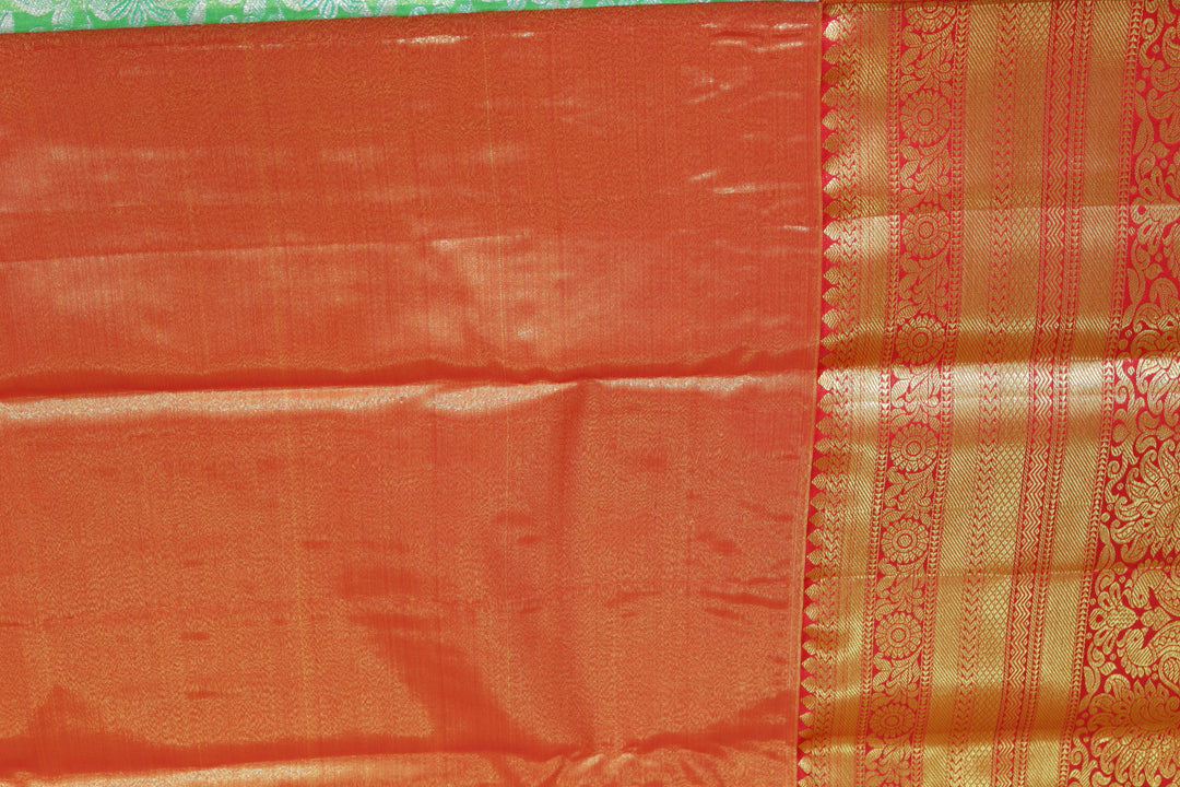 Amazing Green Kanjipuram Saree