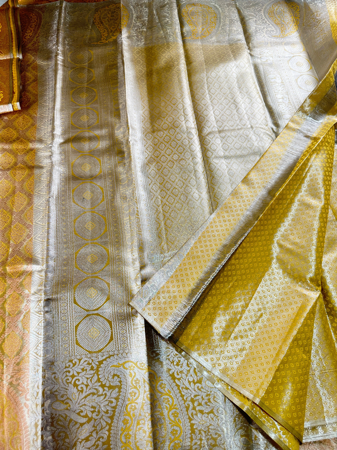 Timeless Yellow Kanjipuram Silk Saree