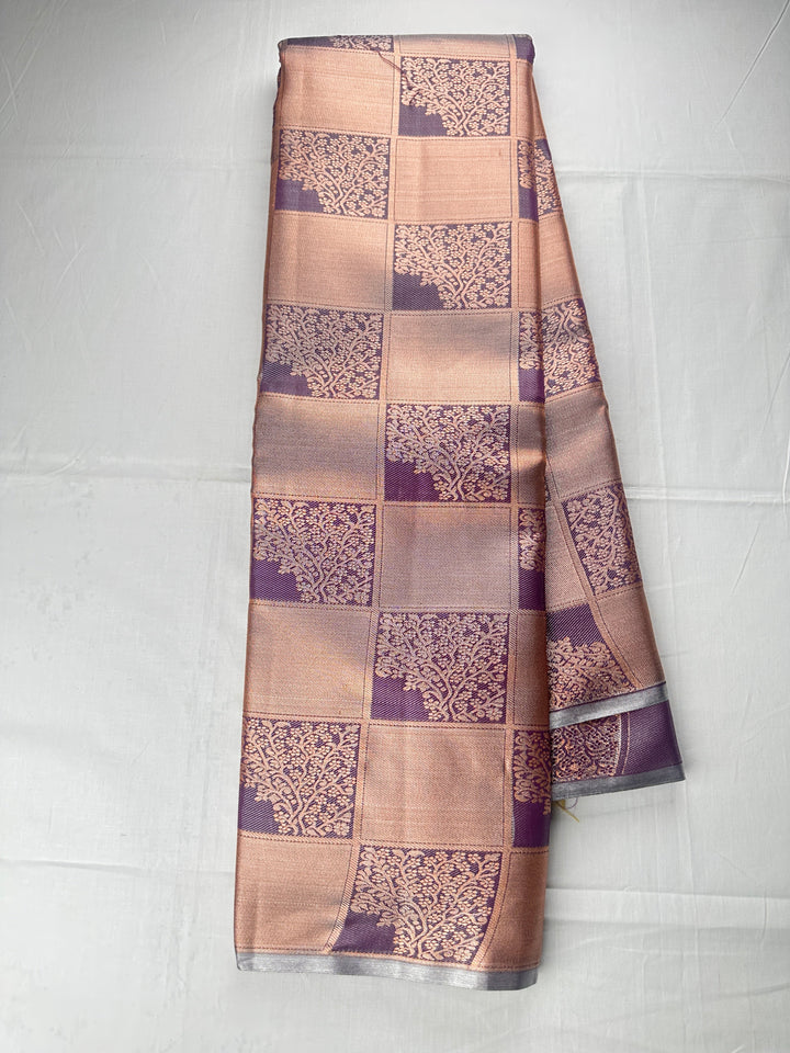 Amazing Purple Kanjipuram Silk Saree