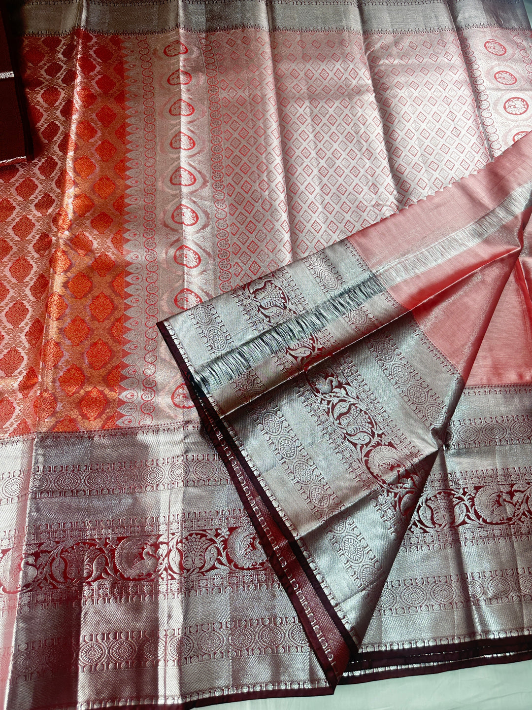 Authentic Red Kanjipuram Silk Saree