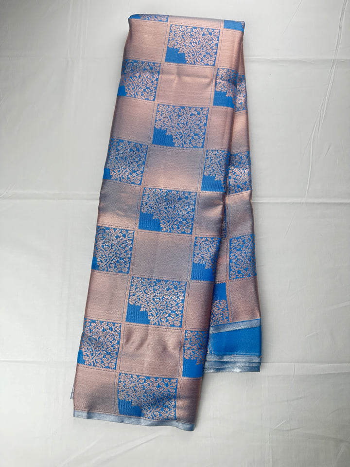 Classy Blue Kanjipuram Silk Saree