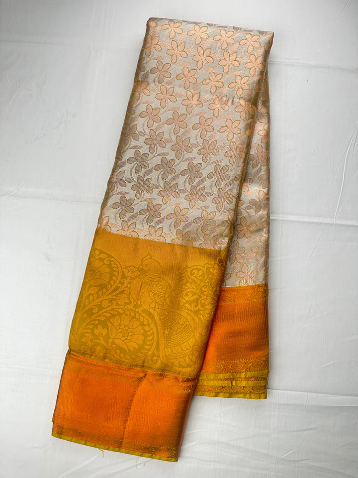 Exotic Yellow Kanjipuram Silk Saree