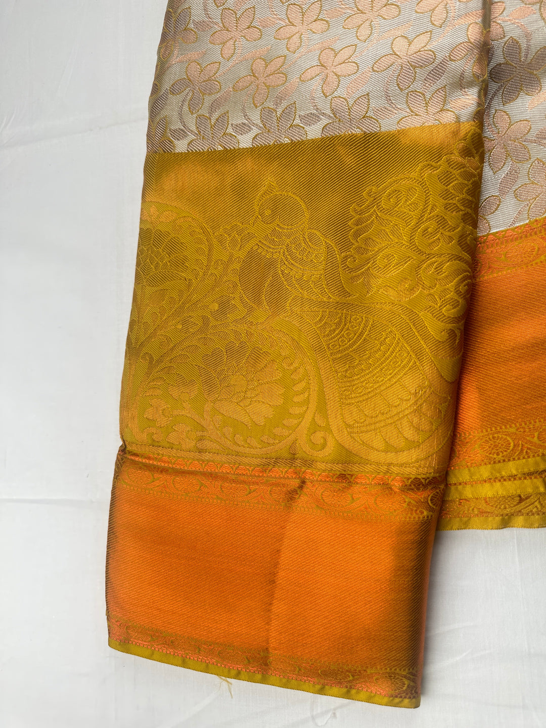 Exotic Yellow Kanjipuram Silk Saree