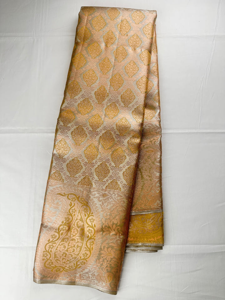 Traditional Yellow Kanjipuram Silk Saree