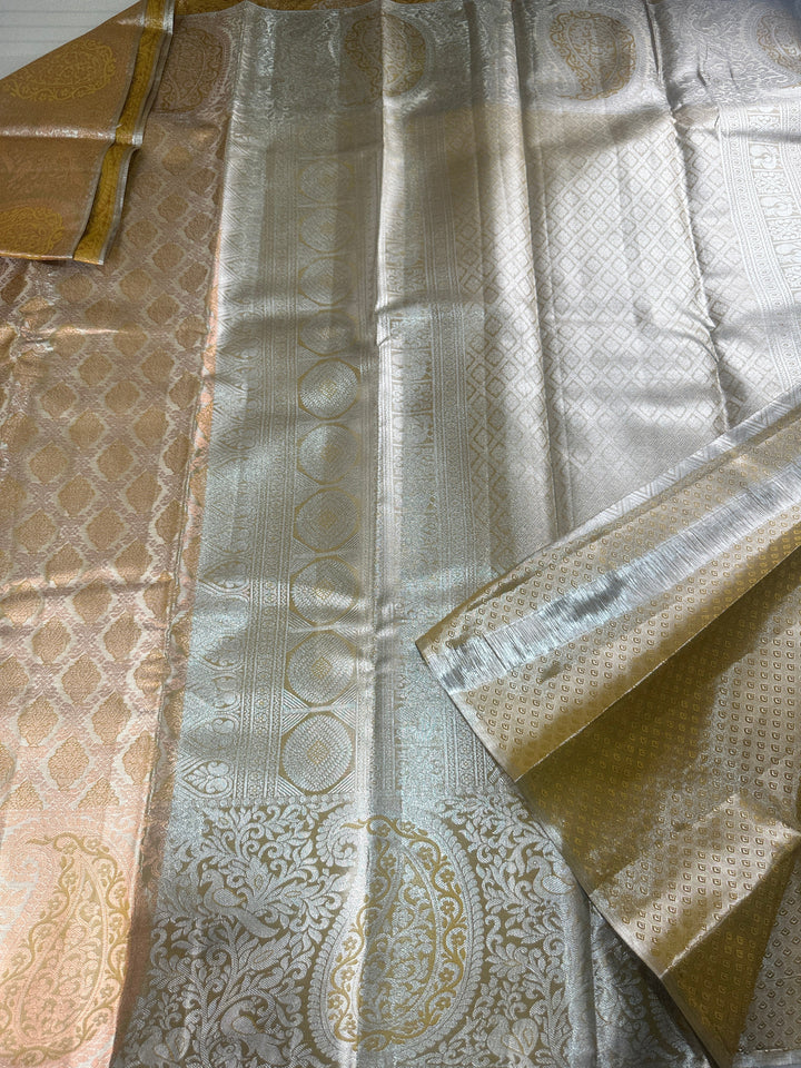 Traditional Yellow Kanjipuram Silk Saree