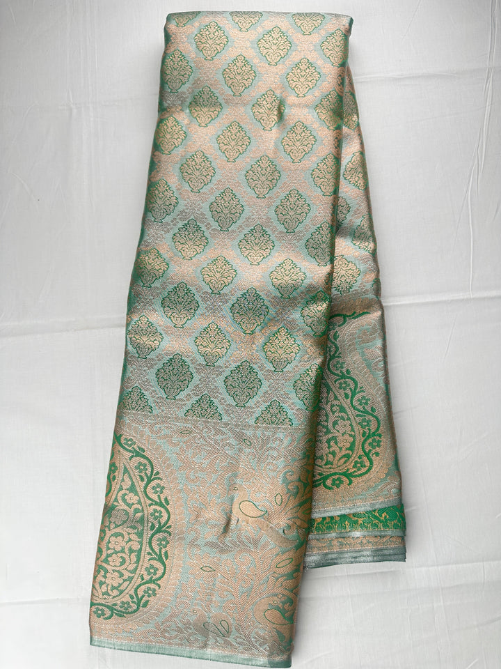 Classy Green Kanjipuram Silk Saree