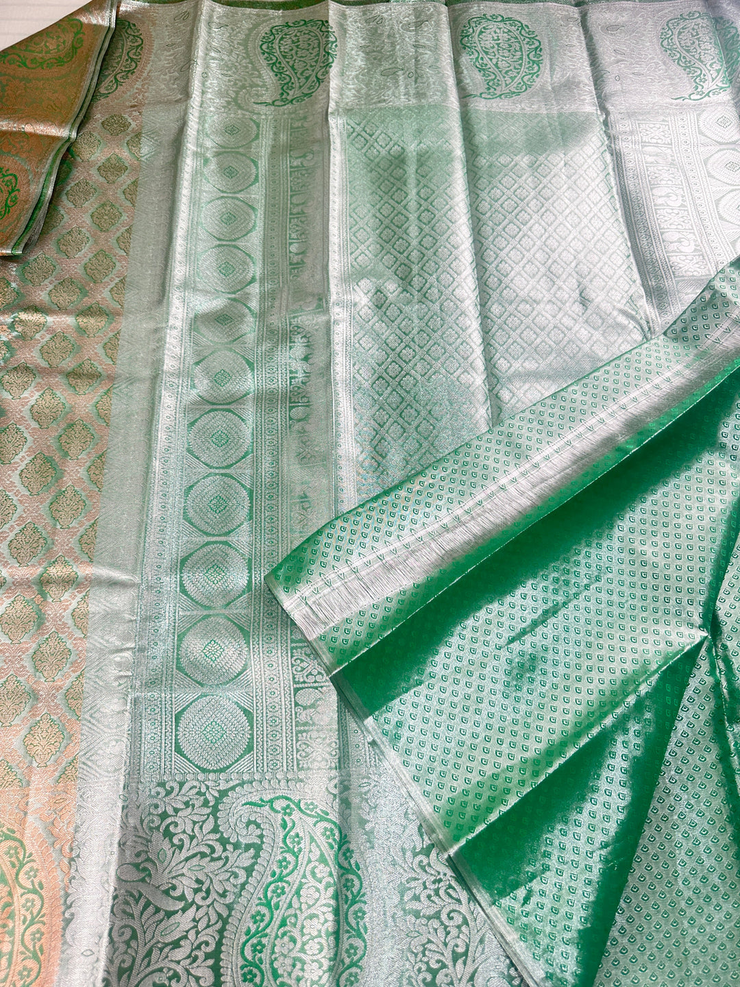 Classy Green Kanjipuram Silk Saree