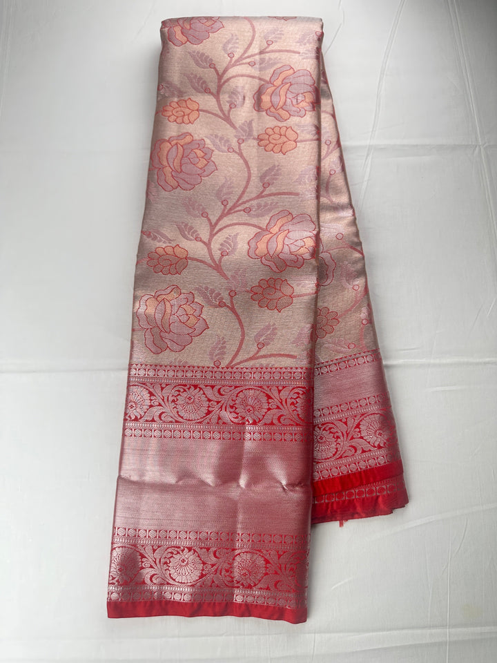 Rich Red Kanjipuram Silk Saree