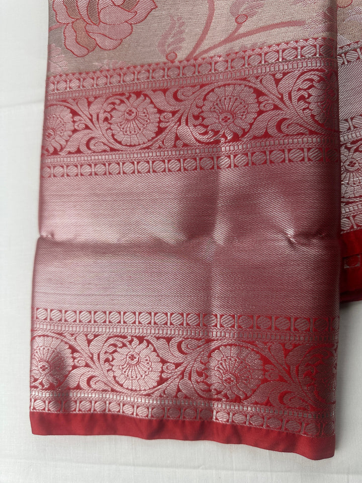 Rich Red Kanjipuram Silk Saree