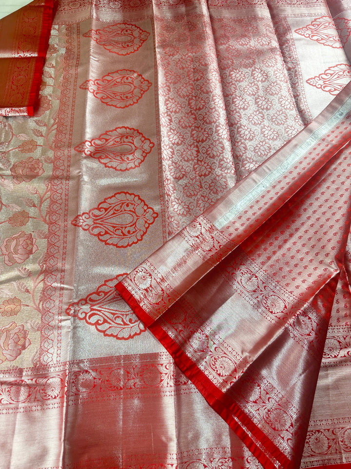 Rich Red Kanjipuram Silk Saree